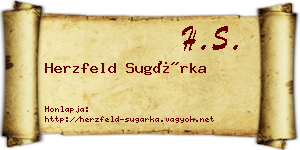 Herzfeld Sugárka névjegykártya